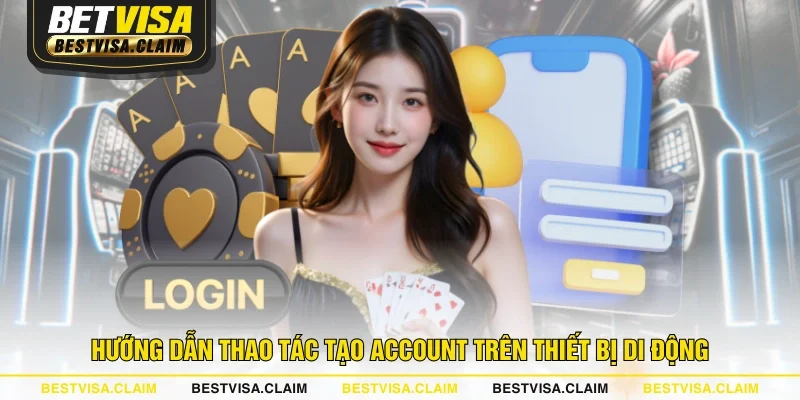 Hướng dẫn thao tác tạo account trên thiết bị di động Hướng dẫn thao tác tạo account trên thiết bị di động